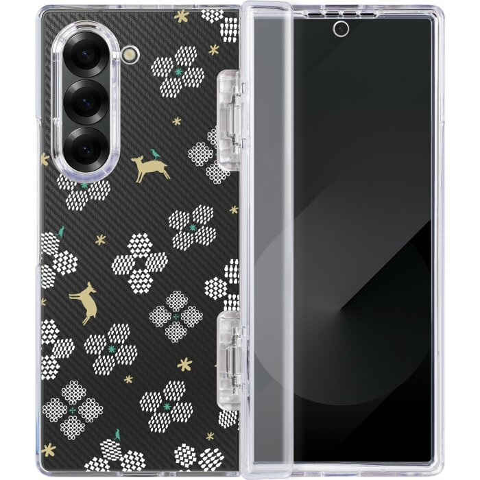 印花樂聯名三星手機殼/Samsung Galaxy Z Fold6/花開原野/透白