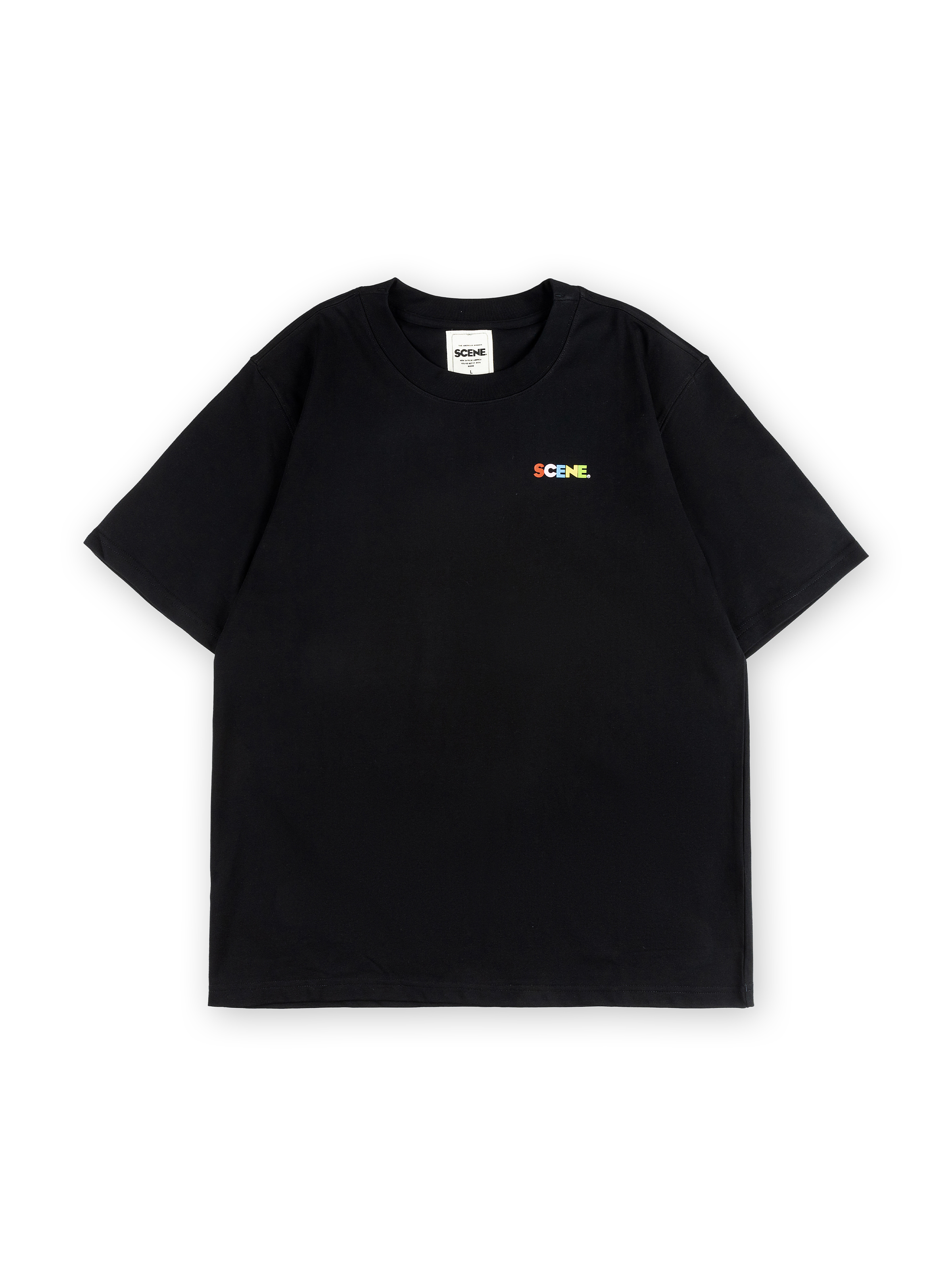 Classic Tee_Rainbow // Black