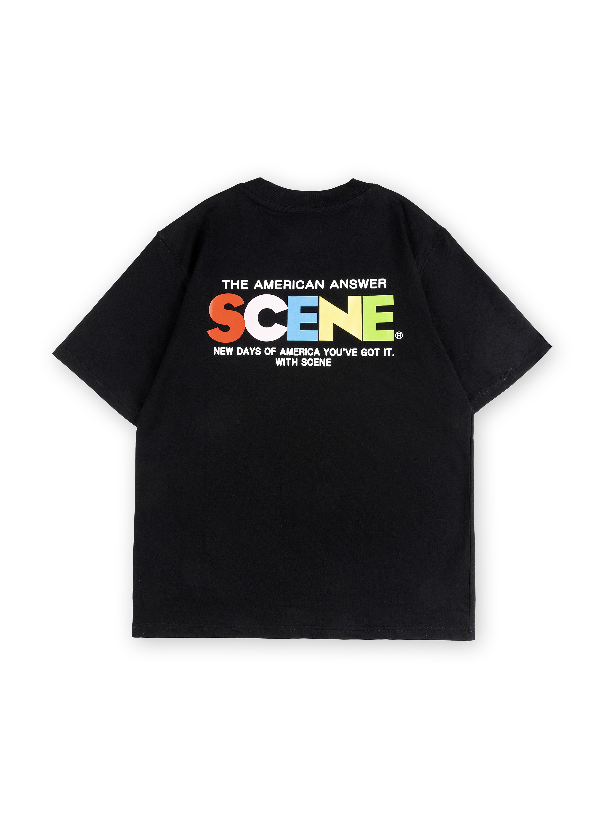 Classic Tee_Rainbow // Black