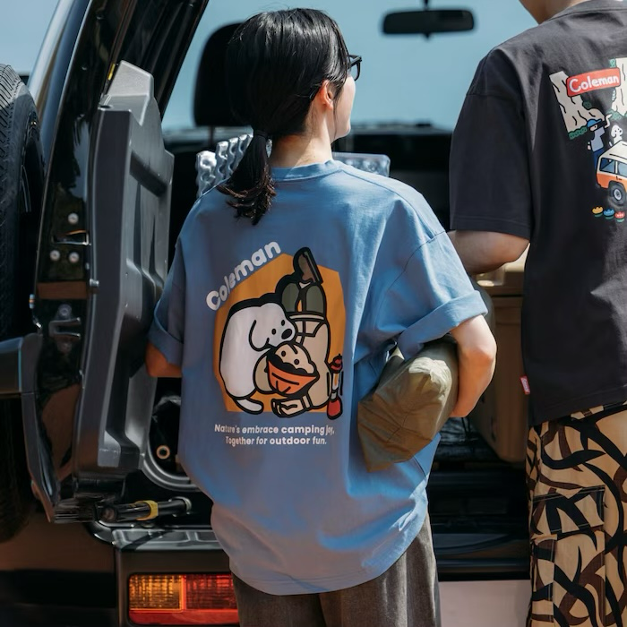 聯名 matsui x FREAK'S STORE 松井營 gorori SS TEE 露營 狗狗親親 圓領 短袖上衣 短T 短Tee