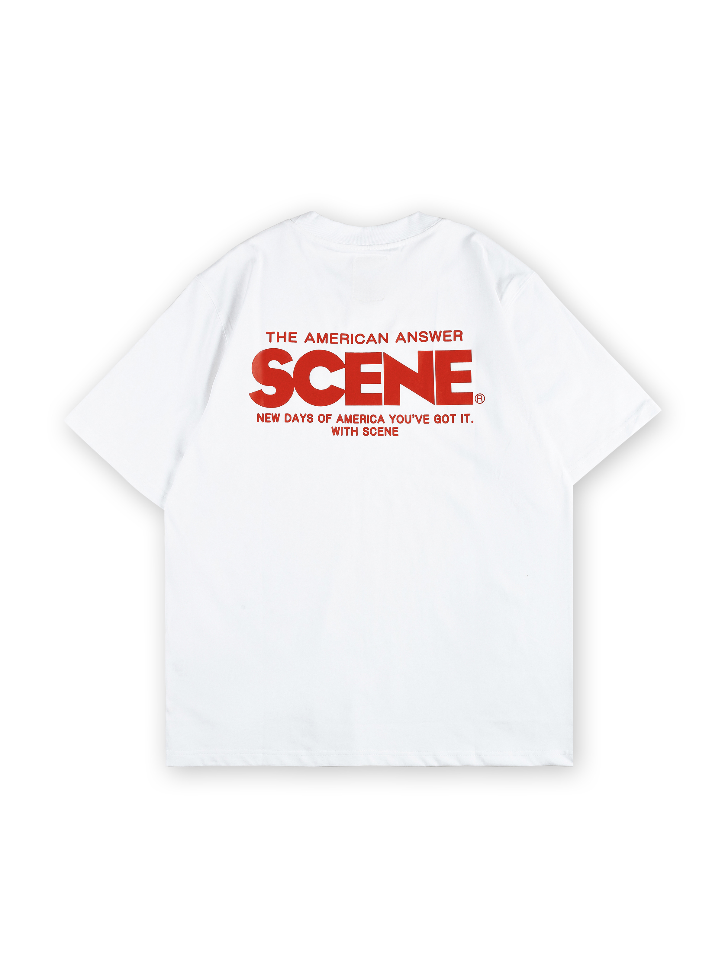 Classic Tee // White & Red