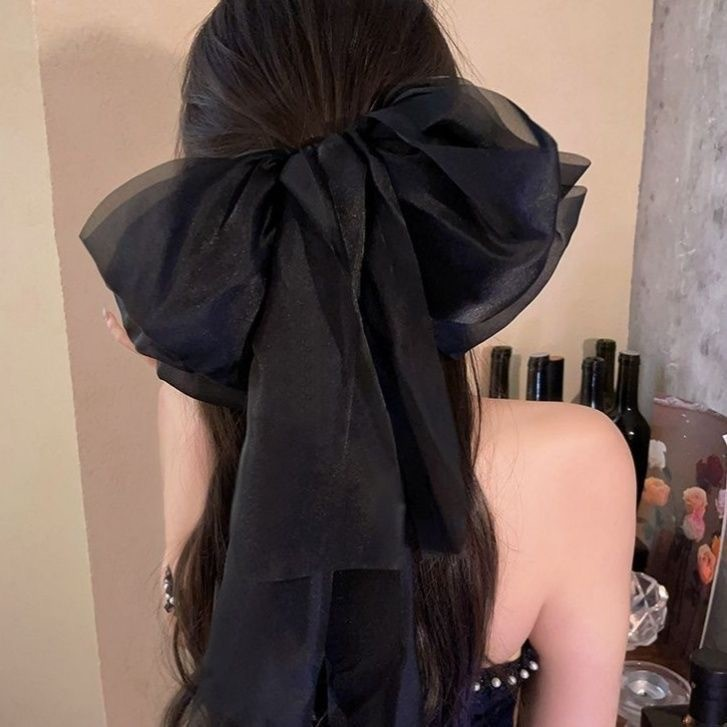 Fairy Organza Mesh Big Bow Hair Clip
