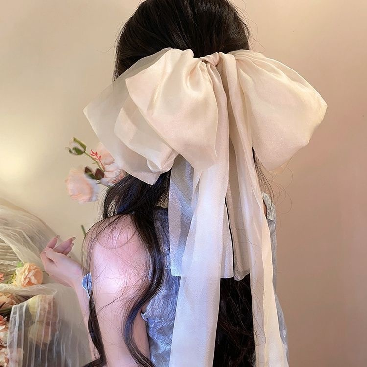 Fairy Organza Mesh Big Bow Hair Clip