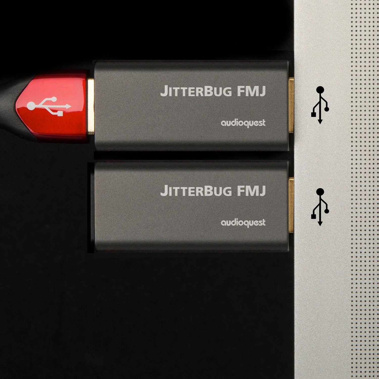 AudioQuest JitterBug FMJ USB 2.0 資料和電源雜訊濾波器 - 圖片 5