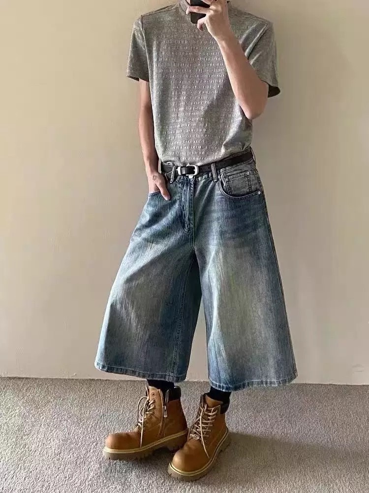 (GOAL) 美式水洗闊腿七分褲 G6682 DC+