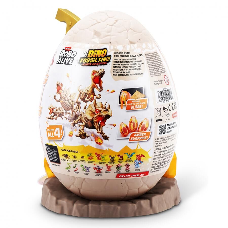 《 ZURU 》 Robo Alive-化石恐龍尋寶蛋 (隨機出貨)