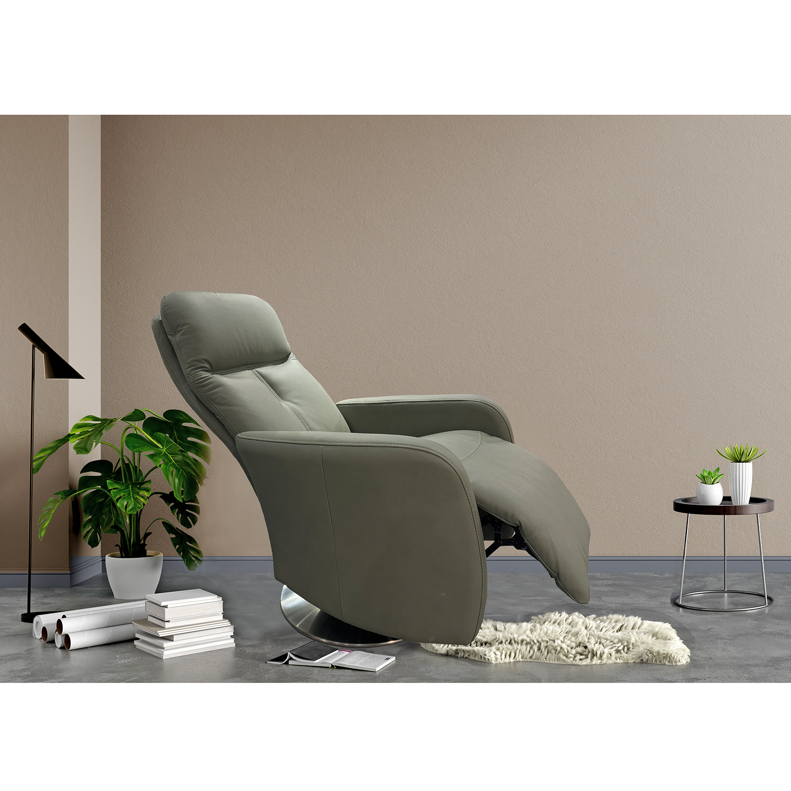 Seva 電動沙發 - 灰綠色 - 電池款〔SF9487B-MOBT〕