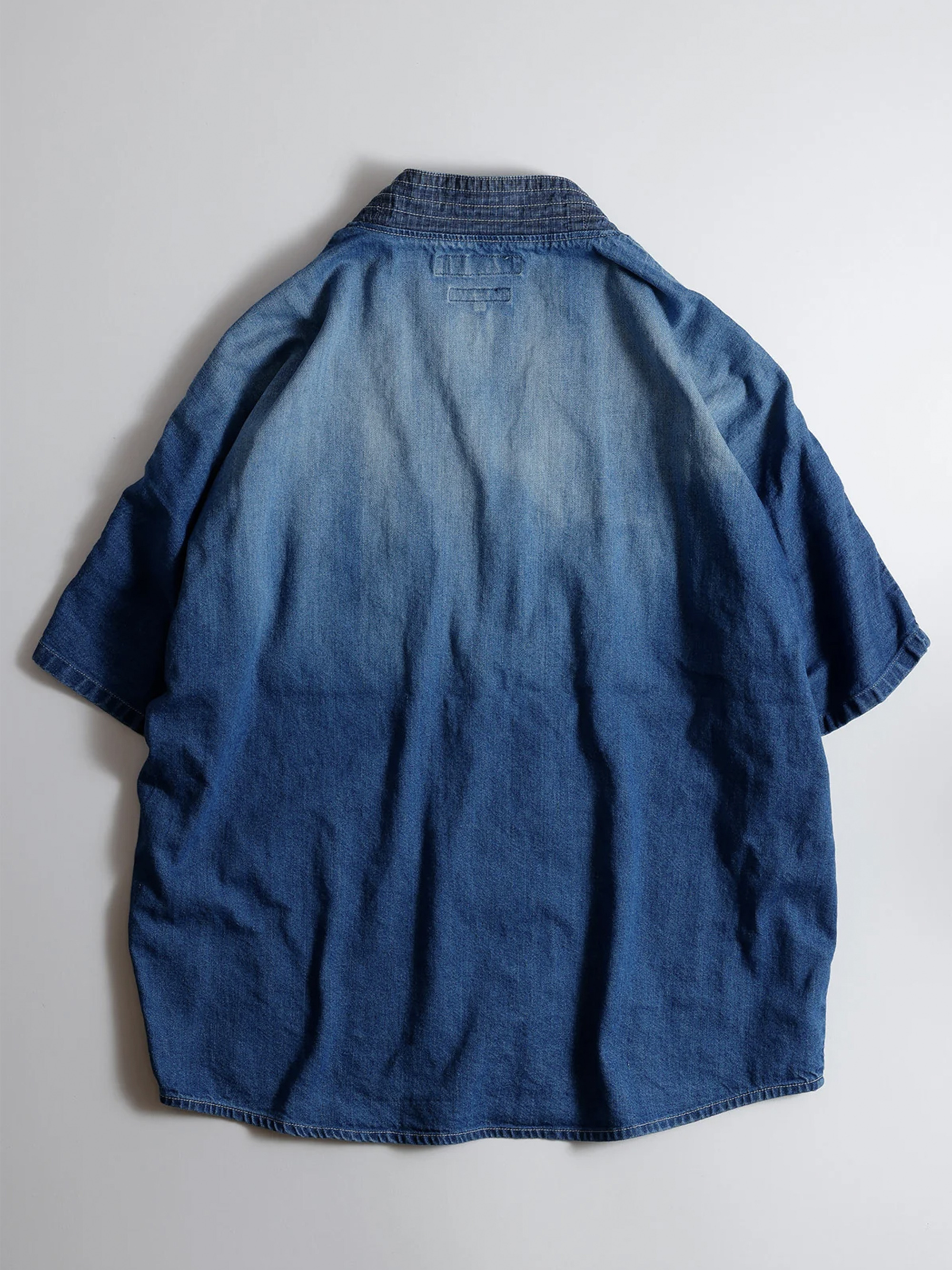 FDMTL DENIM HAORI S/S SHIRT 3YR WASH牛仔外套