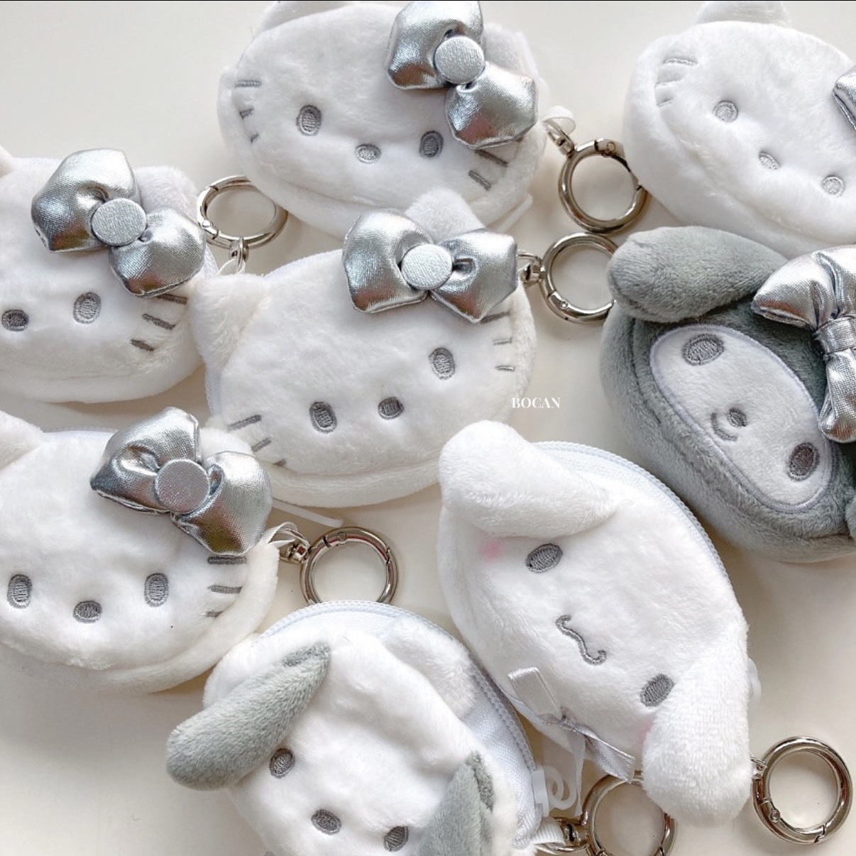 韓國SANRIO 三麗鷗50週年限定款 銀色 零錢耳機包