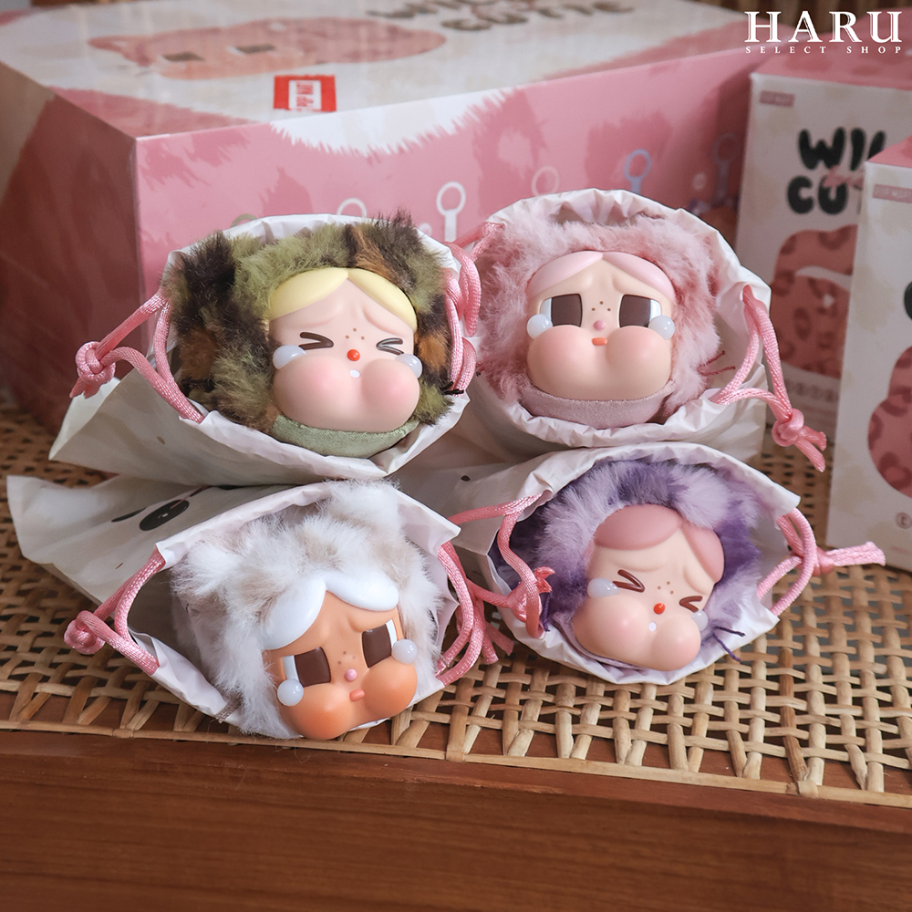 POP MART 泡泡瑪特 POPMART CRYBABY 哭娃 豹豹貓貓系列 wild but cutie series 毛絨 搪膠臉 吊飾 盲盒 整盒6個