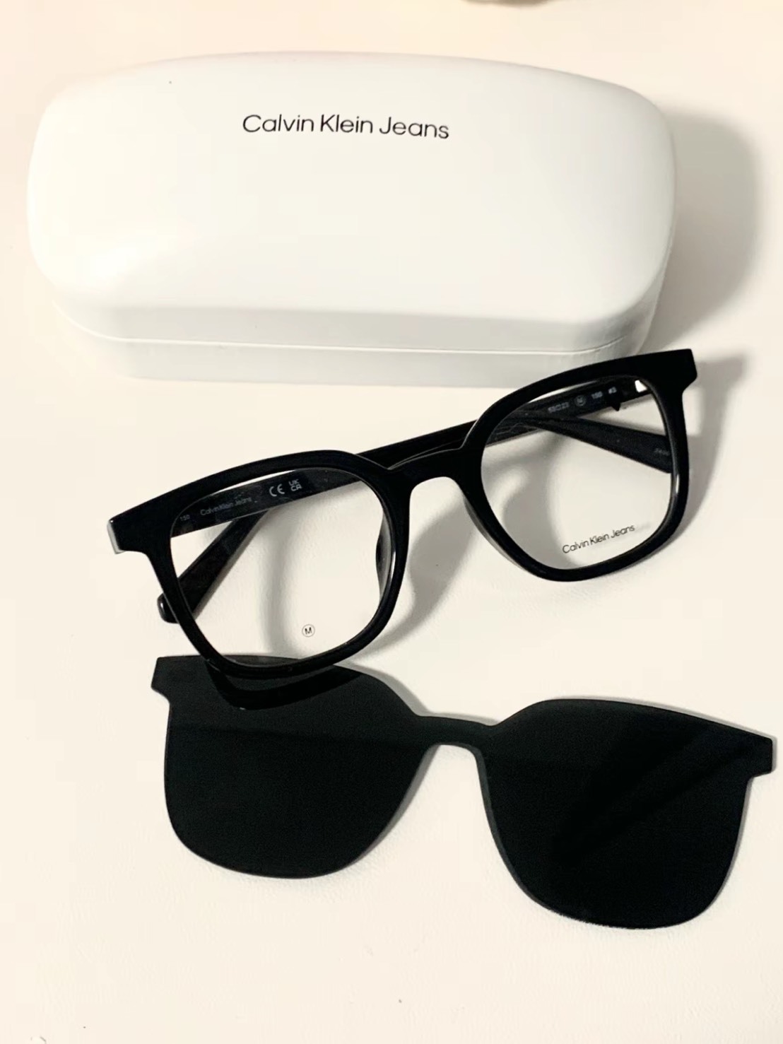 CALVIN KLEIN 可拆卸磁吸式鏡片 方形 眼鏡