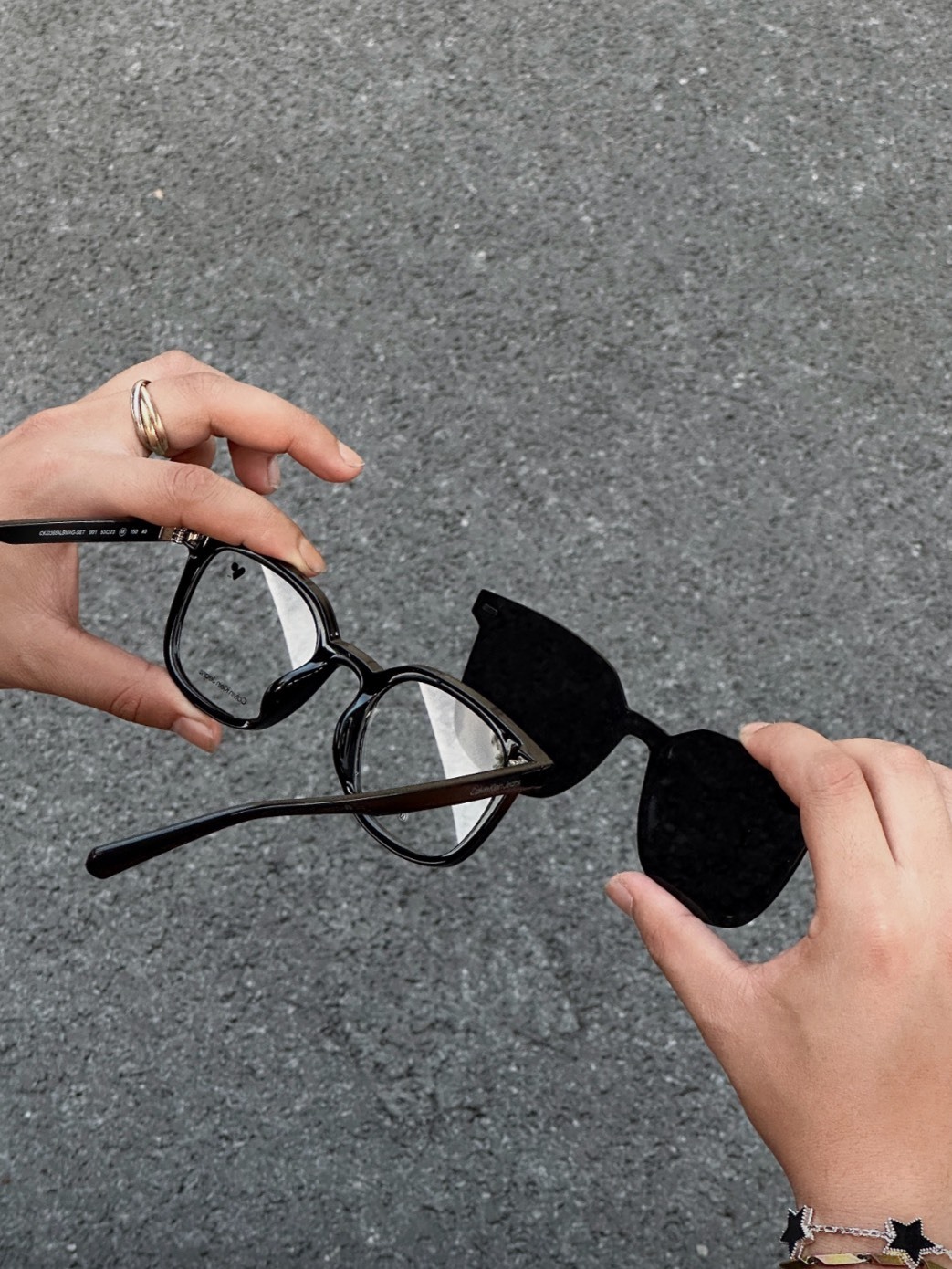 CALVIN KLEIN 可拆卸磁吸式鏡片 方形 眼鏡