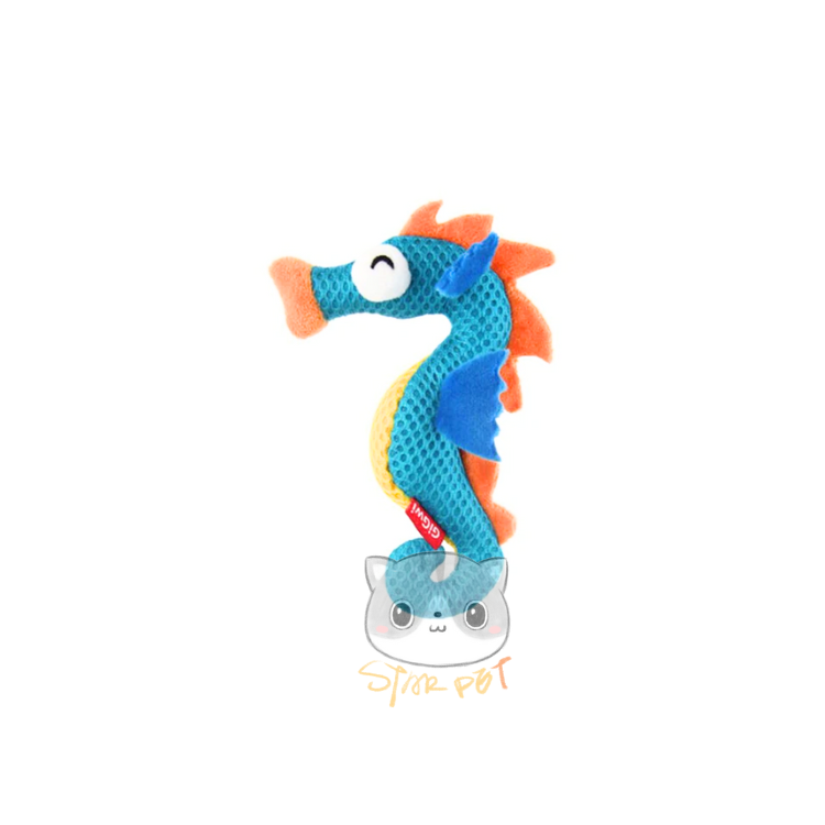 Gigwi Dental Mesh Sea Horse Cat Toy