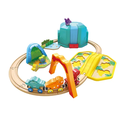 德國 Hape 恐龍世界火車軌道