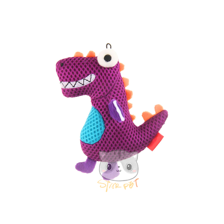 Gigwi Dental Mesh Dinosaur Cat Toy