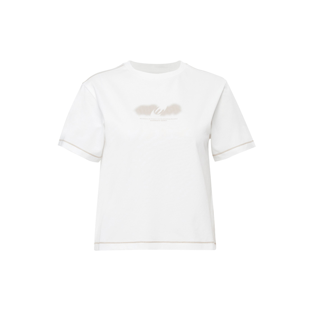 【EIDER】女涼感短版短袖上衣/25EDWM25265-[薄荷綠、純淨白]