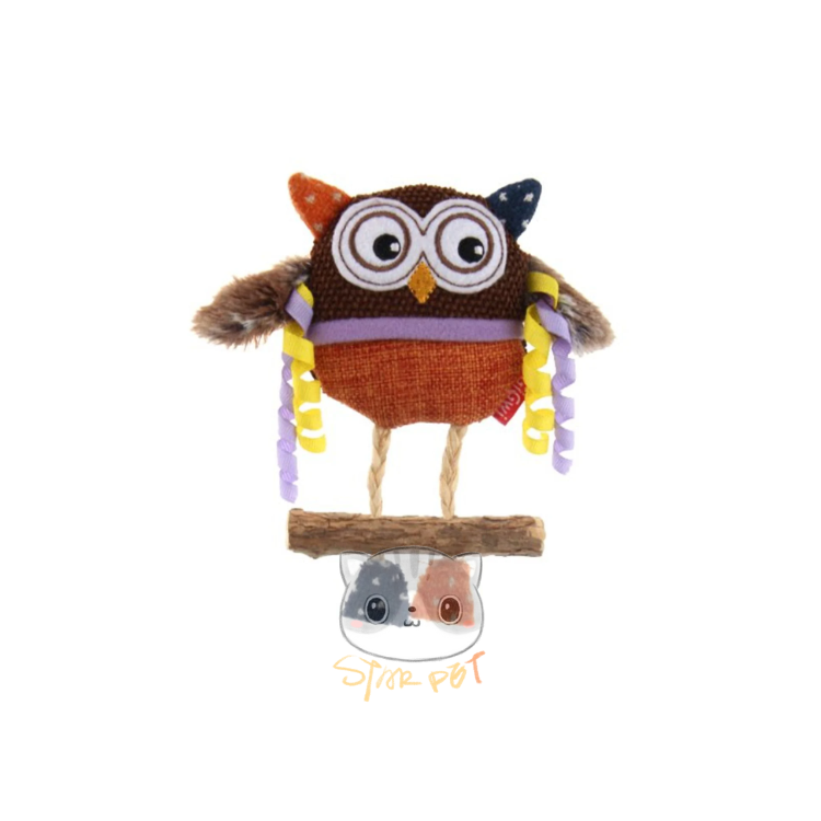 Gigwi Catch & Scratch Owl Cat Toy