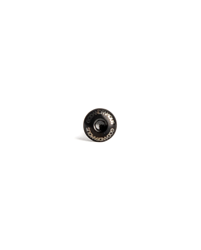 GodandFamous Titanium Water Bottle Cage Bolts - Black (4-Pack)