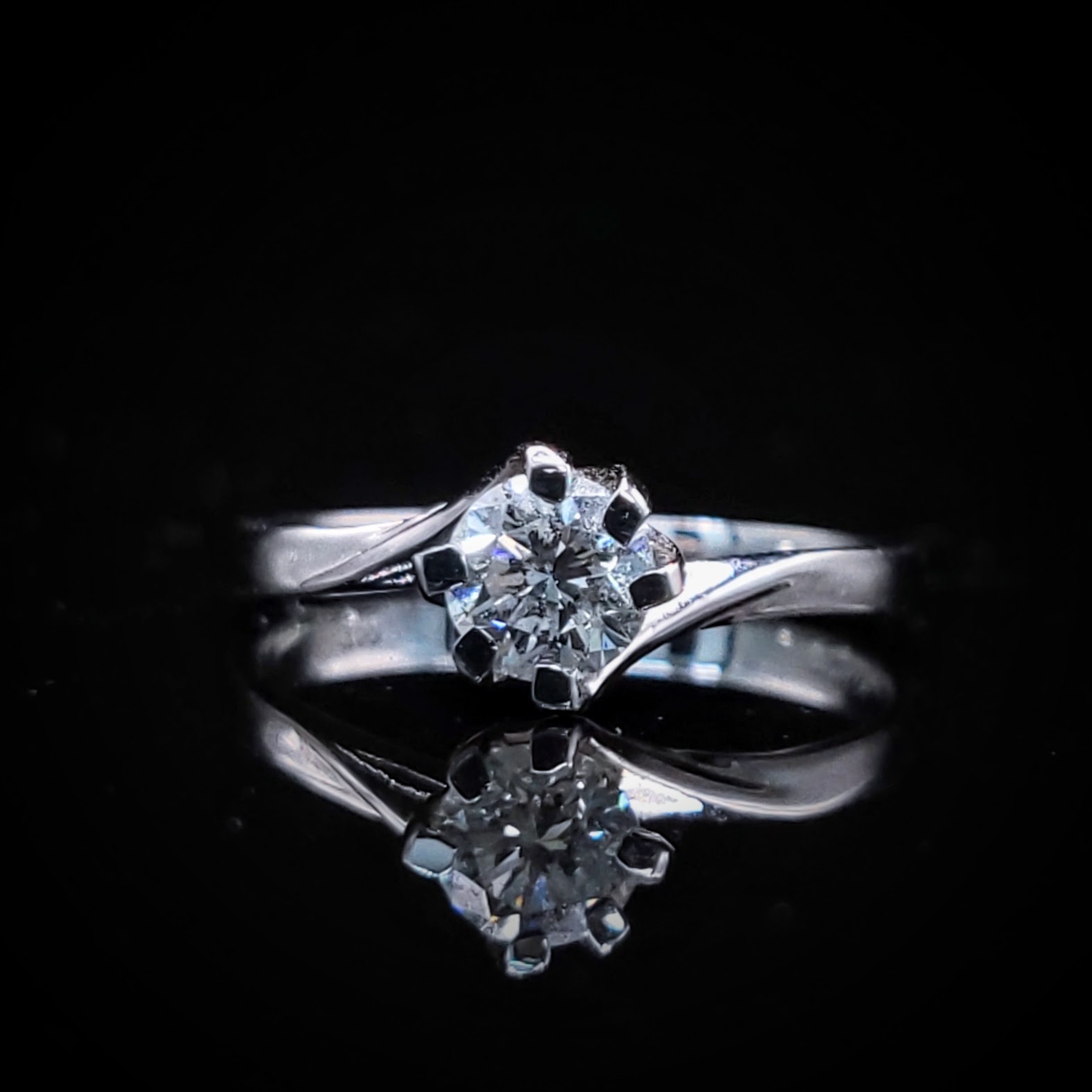 18K White Gold 0.50ct Diamond Ring