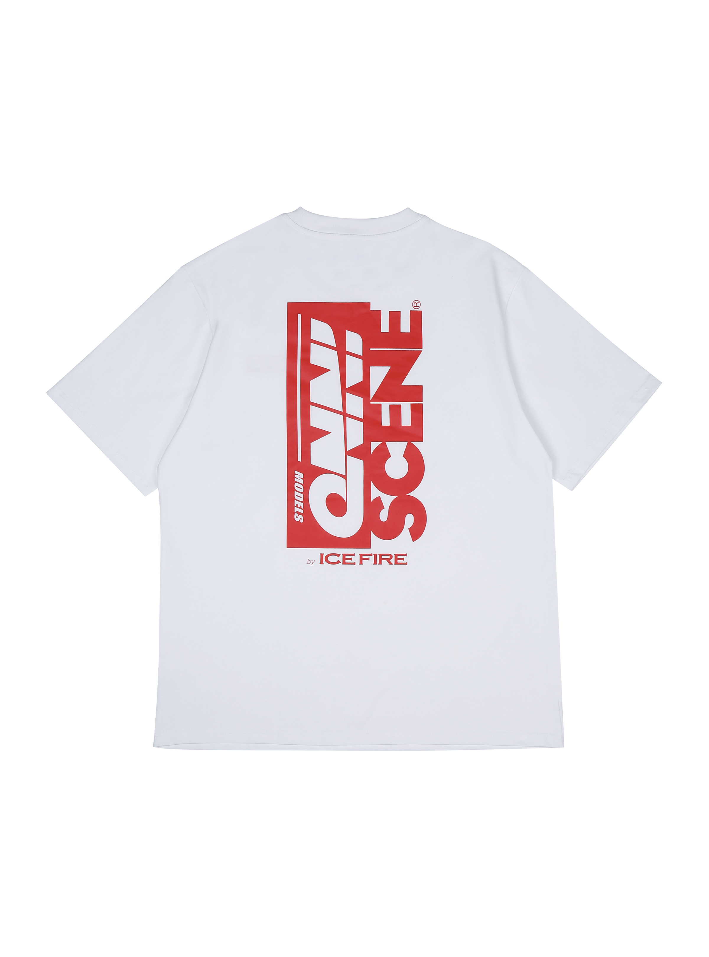 INNO Reverse Box Logo Tee // White & Red