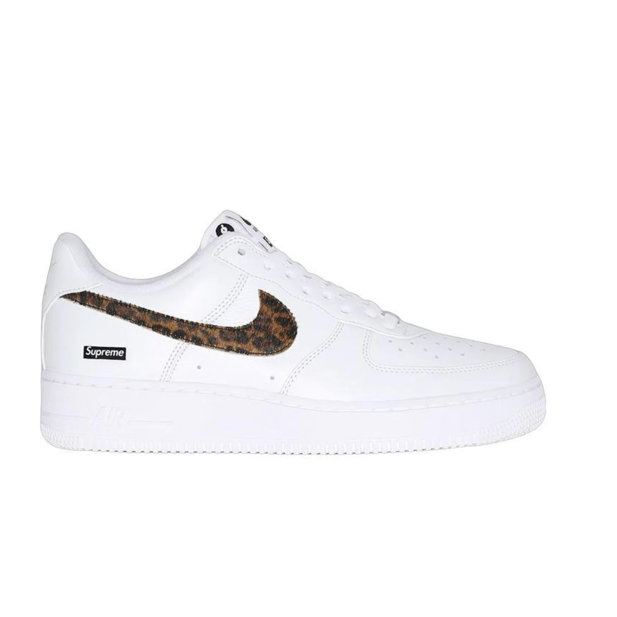 (A12d) SUPREME X GOODENOUGH NIKE AIR FORCE 1 LOW 藤原浩 聯名 豹紋 男鞋-IM3483 100