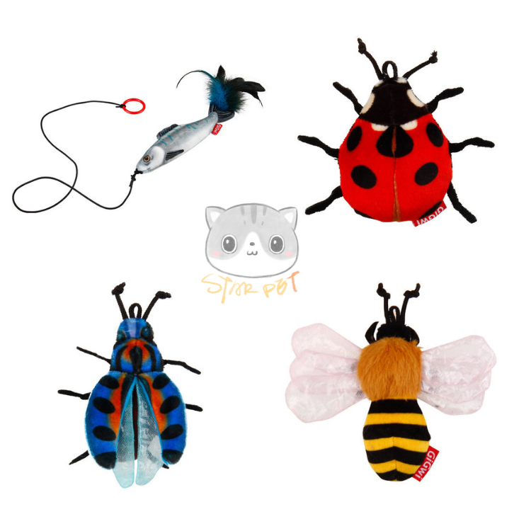 Gigwi 4in1 Cat Toy Box Set