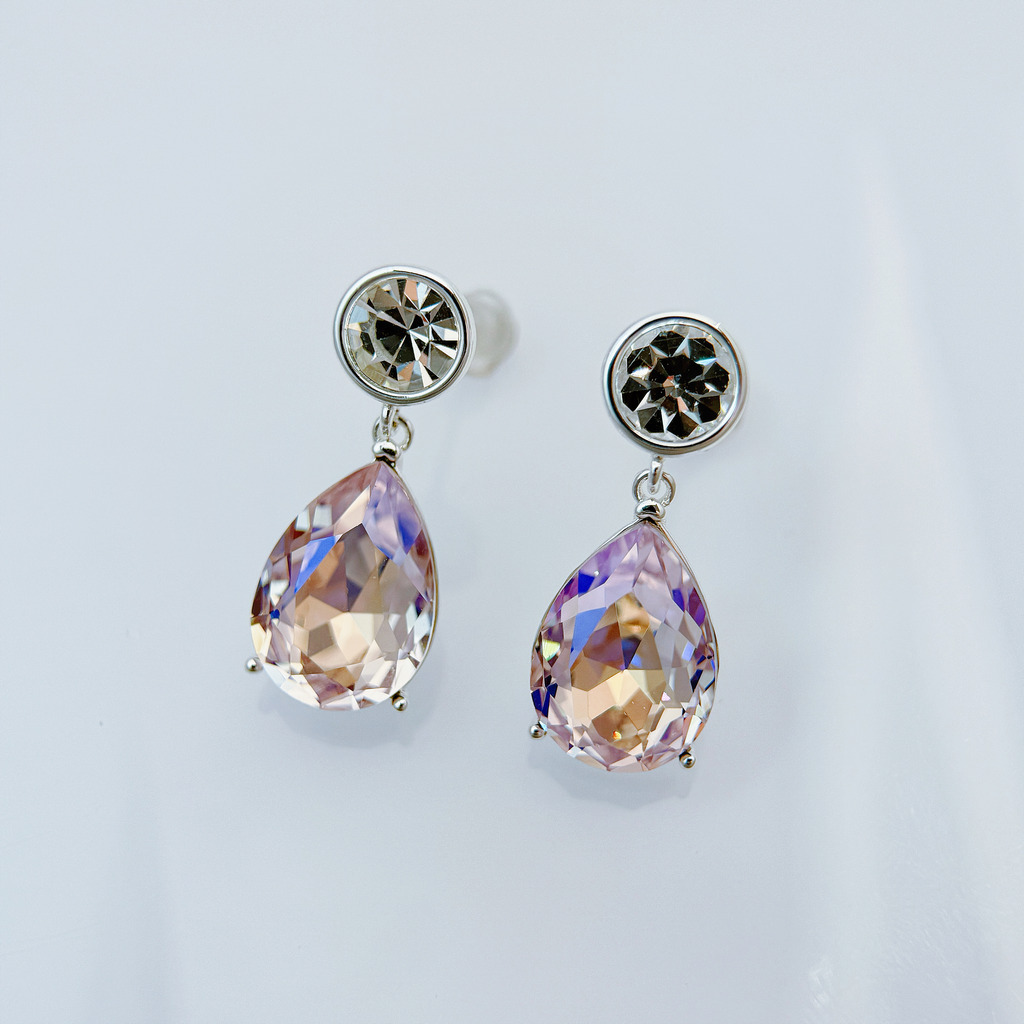 水滴琉光垂墜耳環