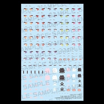 26年2月 女神裝置M.S.G PUNI☆MOFU 貓貓 EYE DECAL SET 水貼