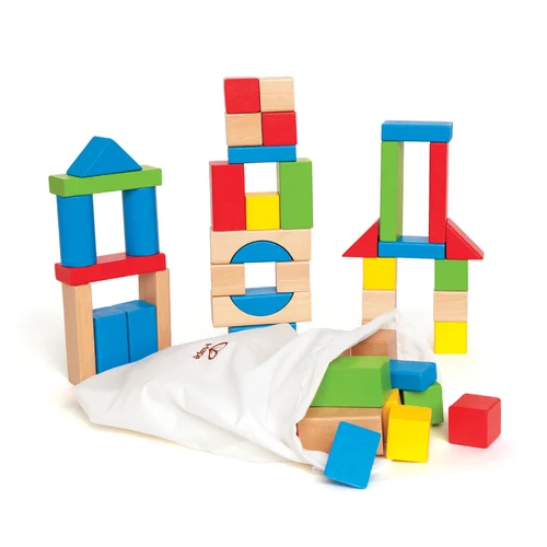 德國 Hape 彩虹積木組(50件組)