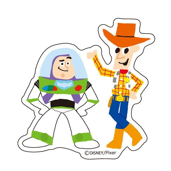 玩具總動員 胡迪與巴斯光年 防水 迷你貼紙｜SMALL PLANET 日本