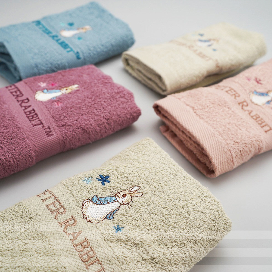 174-彼得兔素色提花毛巾PR250M