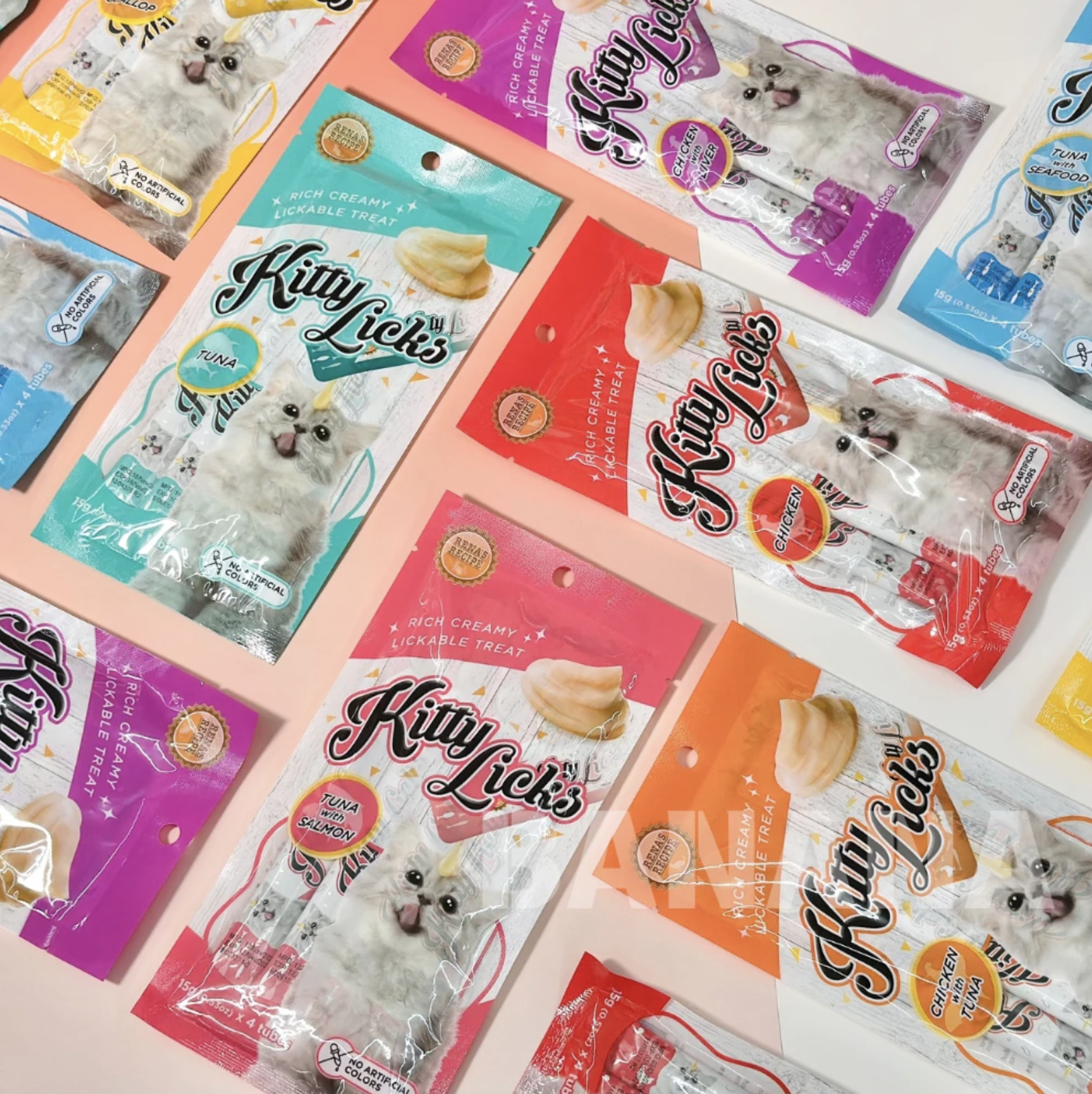 【新品優惠】Kitty Licks 甜甜貓｜貓咪肉泥 貓肉泥零食 甜甜貓肉泥 15g*4入/包