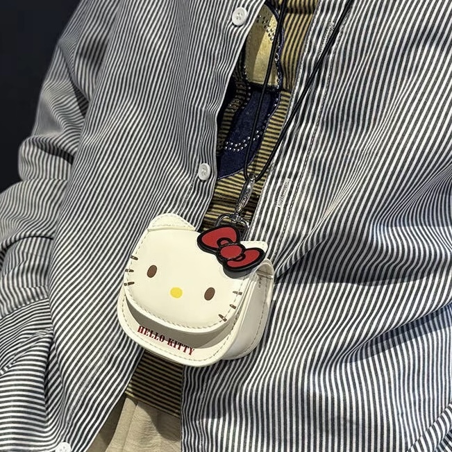 三麗鷗 SANRIO x 正港ZGO 凱蒂貓 KITTY 迷你耳機包 磁吸開扣 掛繩小包 /預購