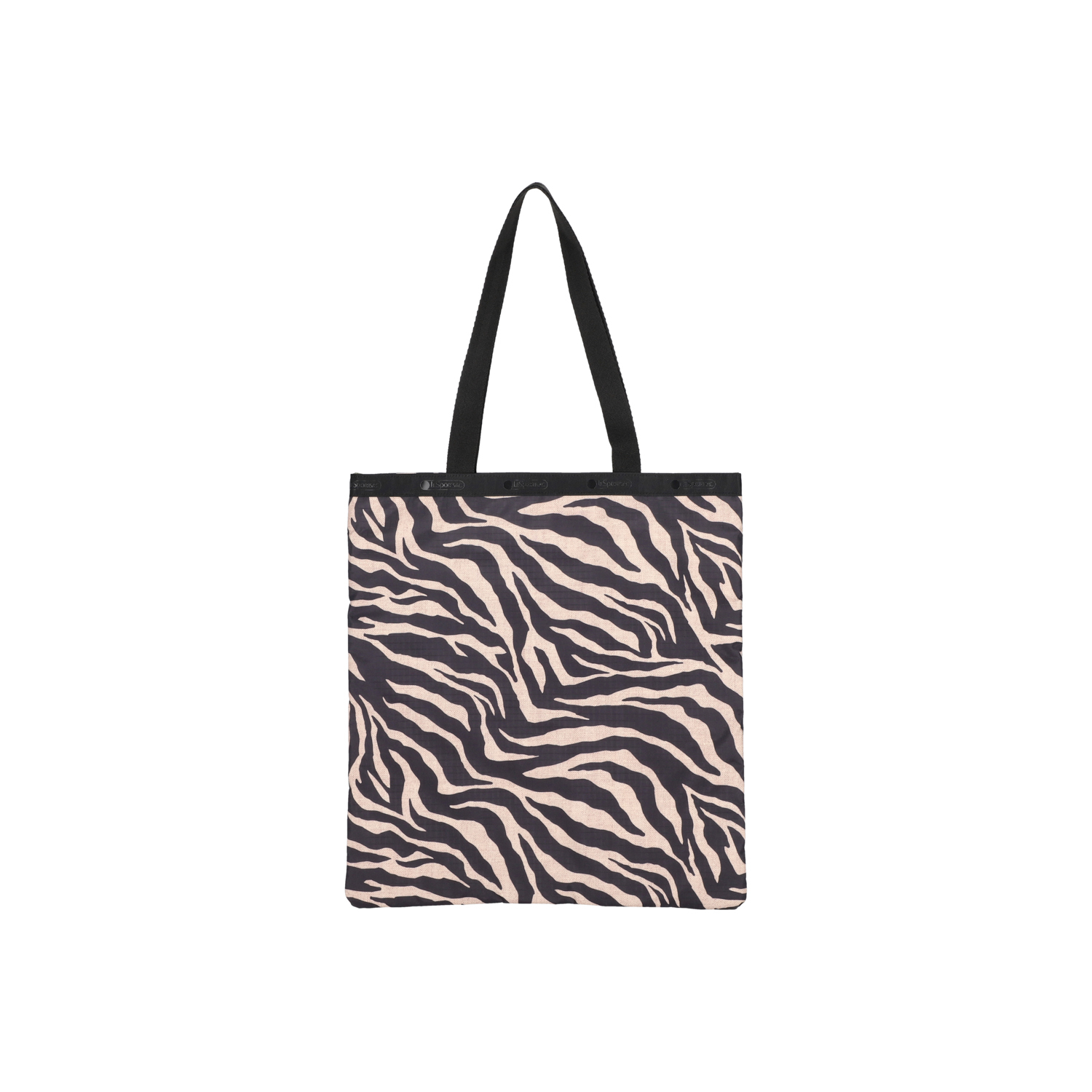 LG EMERALD TOTE (RAFFIA ZEBRA)