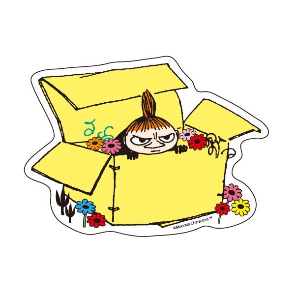 MOOMIN 小不點 箱子裡 防水貼紙｜SMALL PLANET 日本