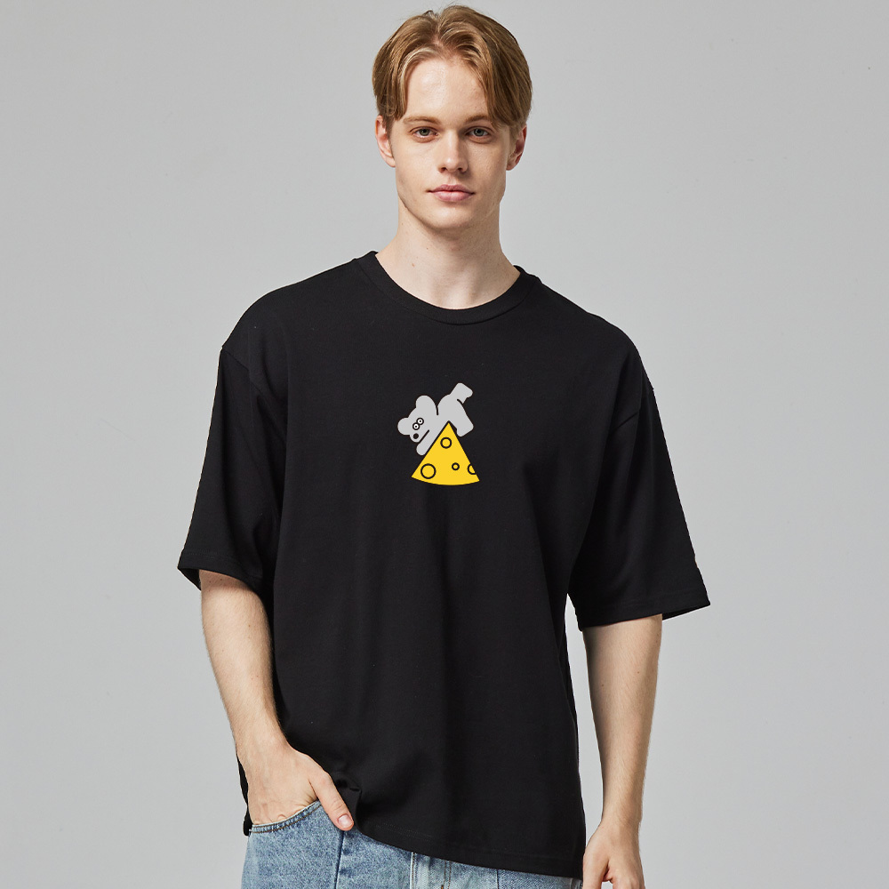 ANDY THE MOUSE,ANDY,安迪老鼠,T恤,厚磅T,重磅純棉T,寬版T,挺版短T,男女共版T,寬版T,棉T,精梳棉,印花T恤,潮流T恤,日系插畫T,中性T恤,親膚棉T,夏季T恤,扎實,柔軟,不悶熱,親膚
