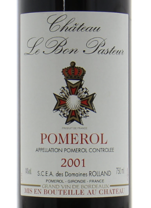 Chateau Le Bon Pasteur 2001 (RP92)