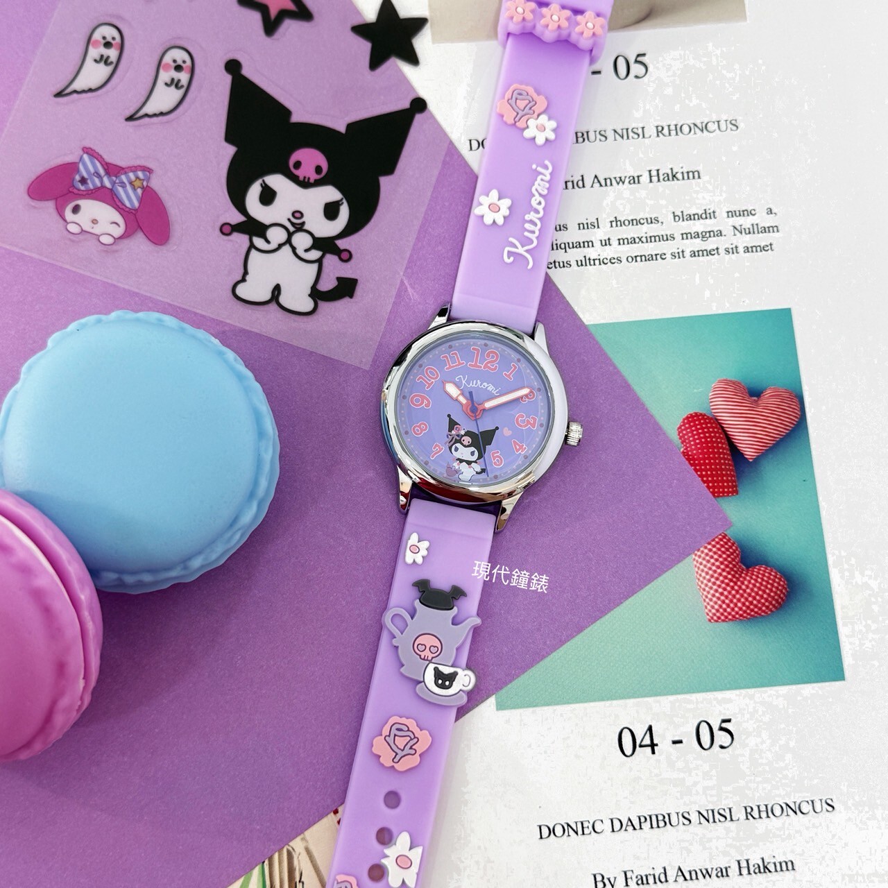 【HELLO KITTY】庫洛米系列俏皮立體圖案兒童錶 KT081LWVV1 30mm 現代鐘錶