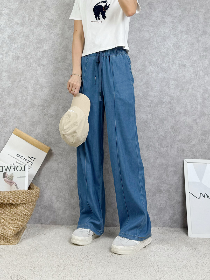 顯瘦關鍵藏在細節♡立體剪裁天絲褲太可以！