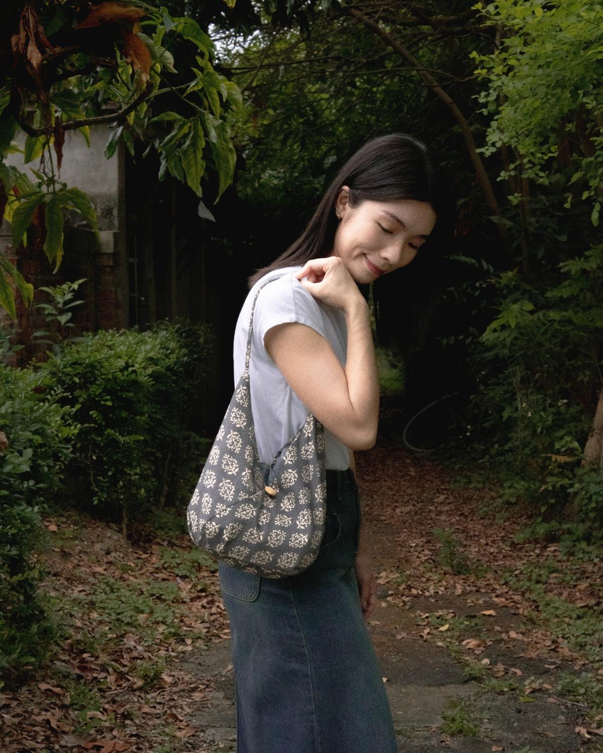 印度蓋染工藝 蝴蝶編織包 - 雪花