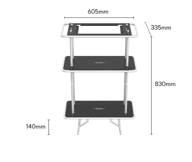 Comma Nine｜Canyon 一單位三層置物架