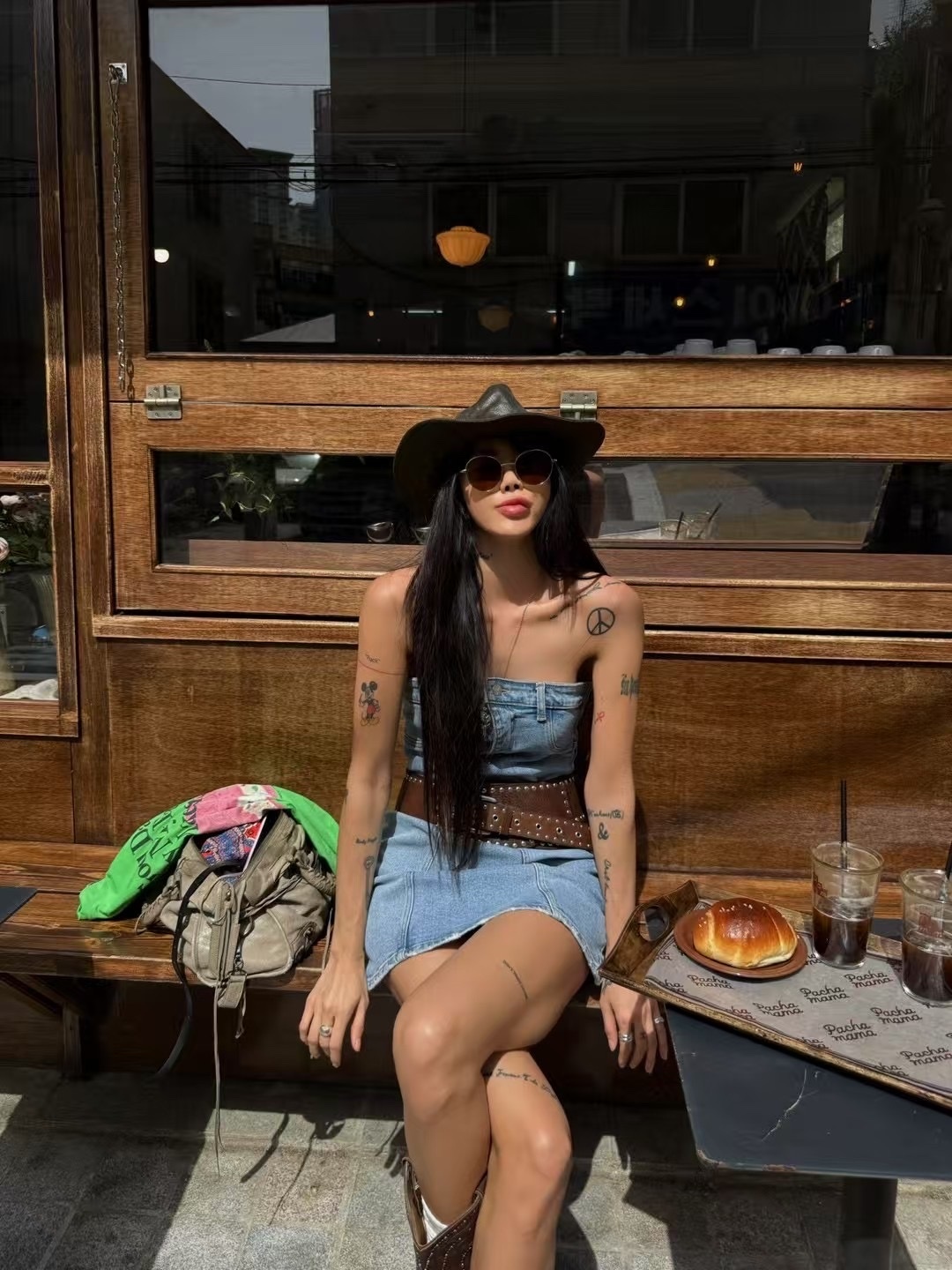 法棍牛仔連身裙