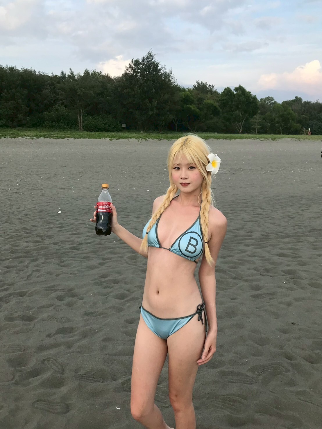 限定美式辣妹🥥比基尼三件套 #藍色