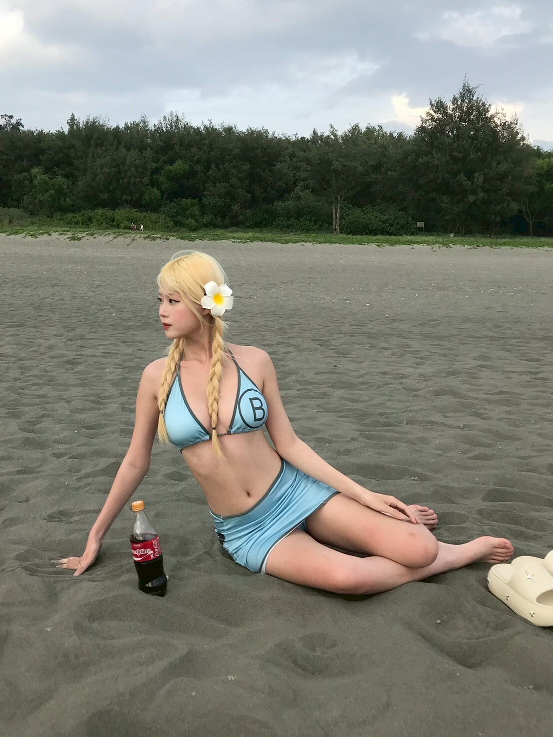 限定美式辣妹🥥比基尼三件套 #藍色