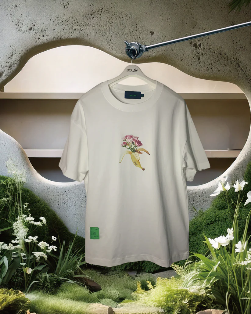 369Lab BANANA FLOWER TEE - White