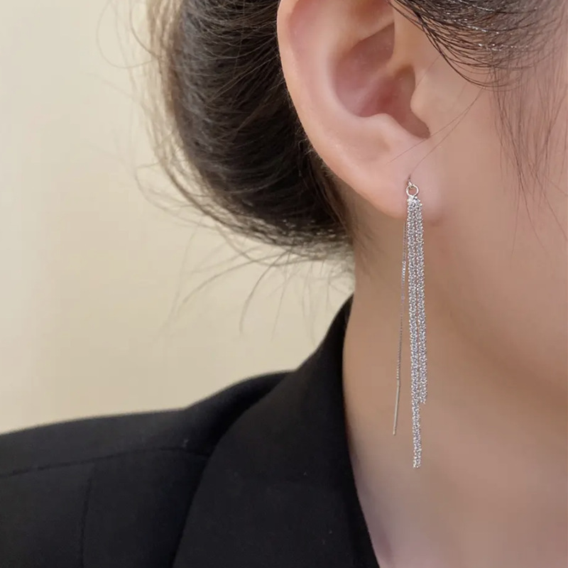 閃閃滿天星 垂墜耳針