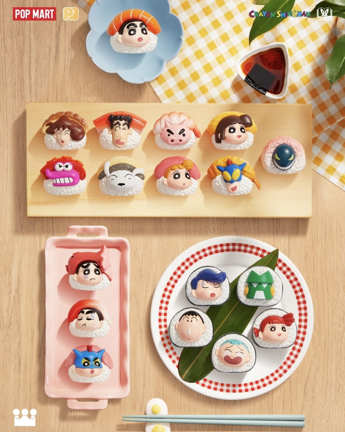 蠟筆小新 壽司系列 萌粒 泡泡瑪特 盲盒 全新盲盒