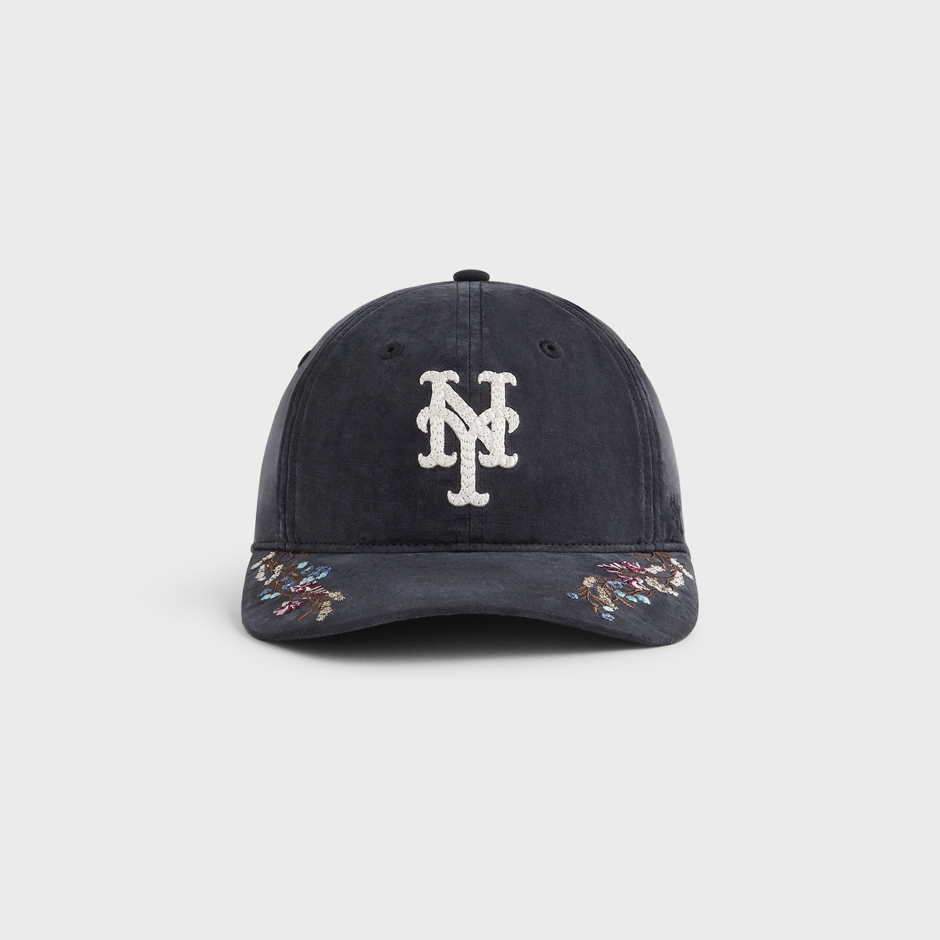 2025SS Kith & '47 for the New York Mets Cupro Linen Franchise LS Cap 復古 水洗 花卉 紐約 大都會 棒球帽 帽子 老帽 現貨