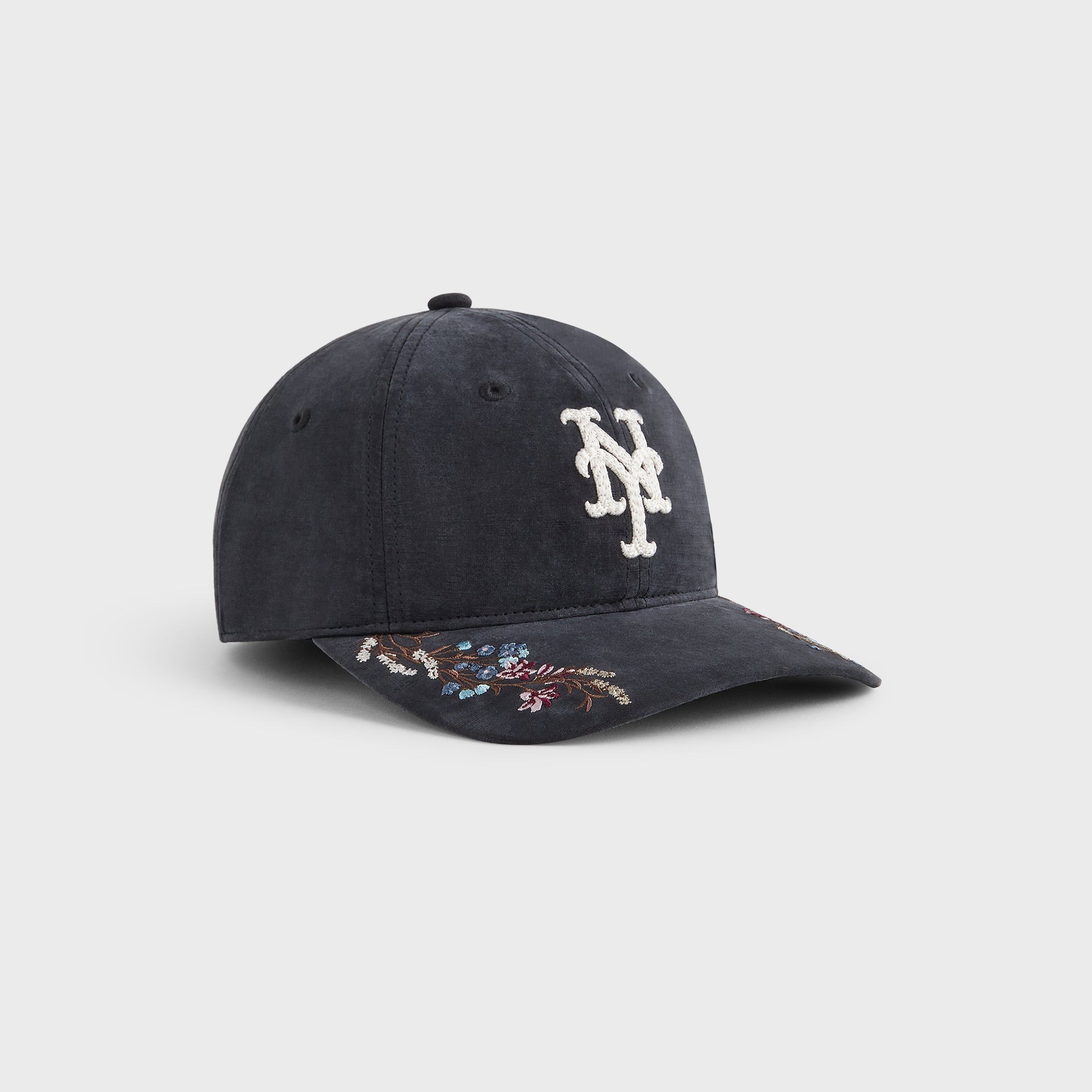 2025SS Kith & '47 for the New York Mets Cupro Linen Franchise LS Cap 復古 水洗 花卉 紐約 大都會 棒球帽 帽子 老帽 現貨