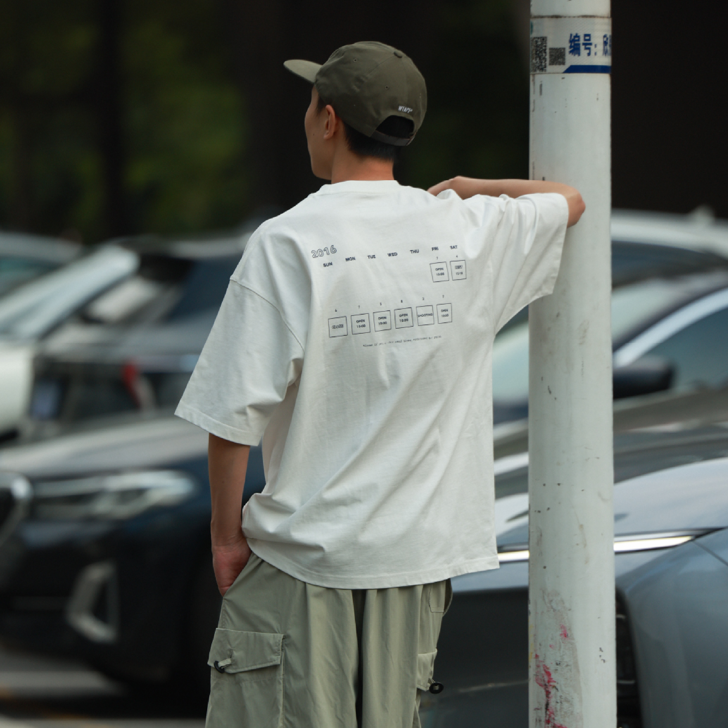 PIN SKTBS Calendar Tee 日曆印花短Tee [P-T27]